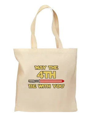 4th Be With You Beam Sword Grocery Tote Bag by TooLoud