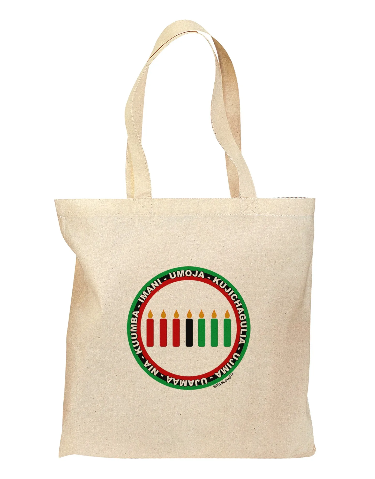 7 Principles Circle Grocery Tote Bag