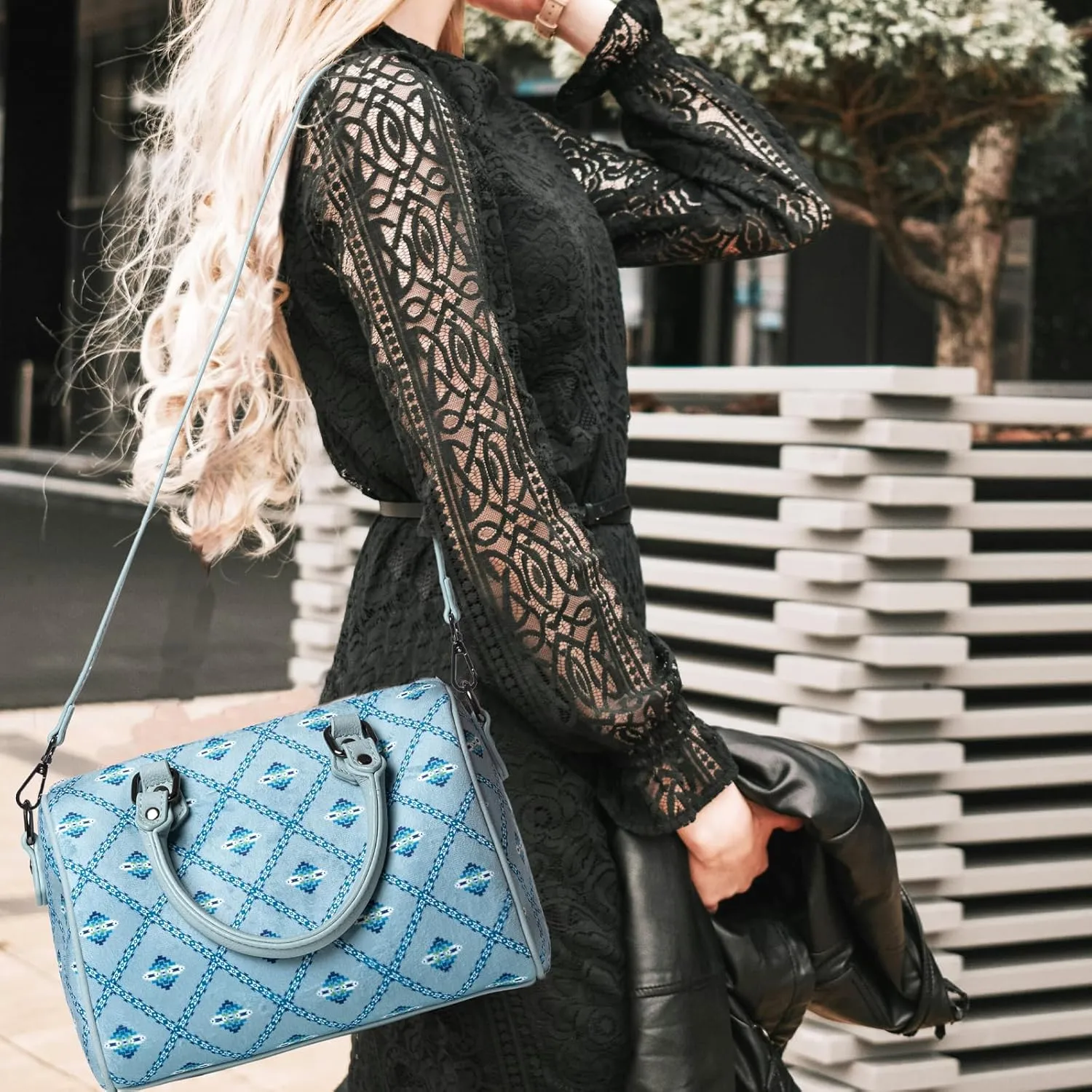 Barrel Purse, Handbags, Crossbody Shoulder Bags, Top Handle Satchel For Women, With Adjustable Strap