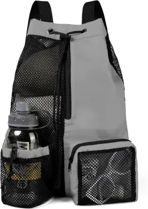 BeeGreen Drawstring Backpack for Men Women Athletic Gym Sports Workout Beach Swim 