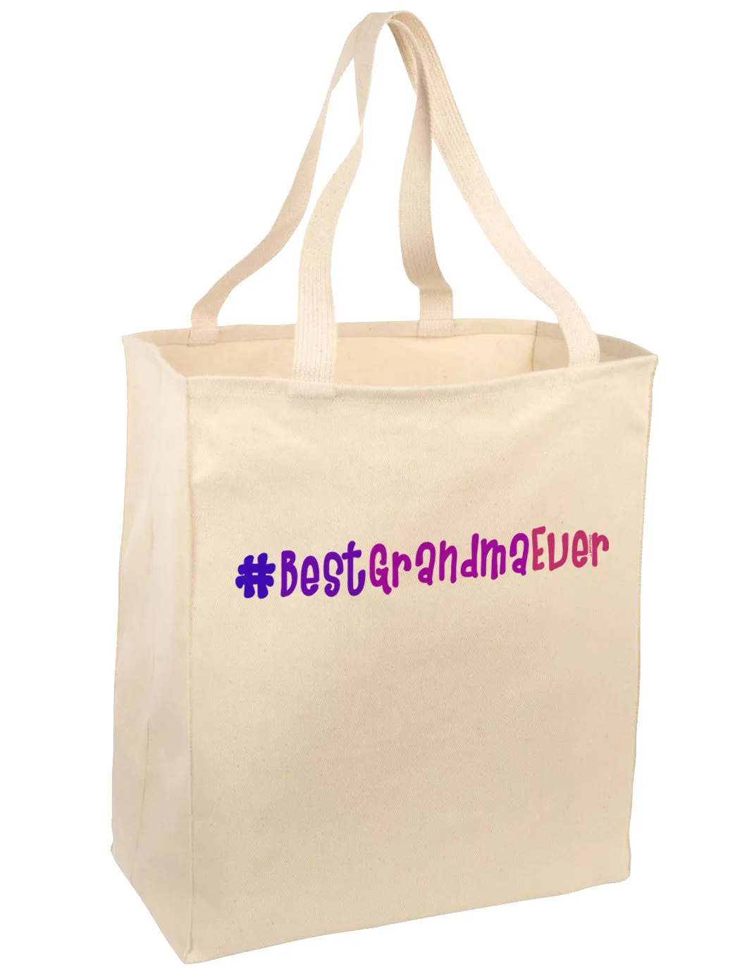 #BestGrandmaEver Large Grocery Tote Bag
