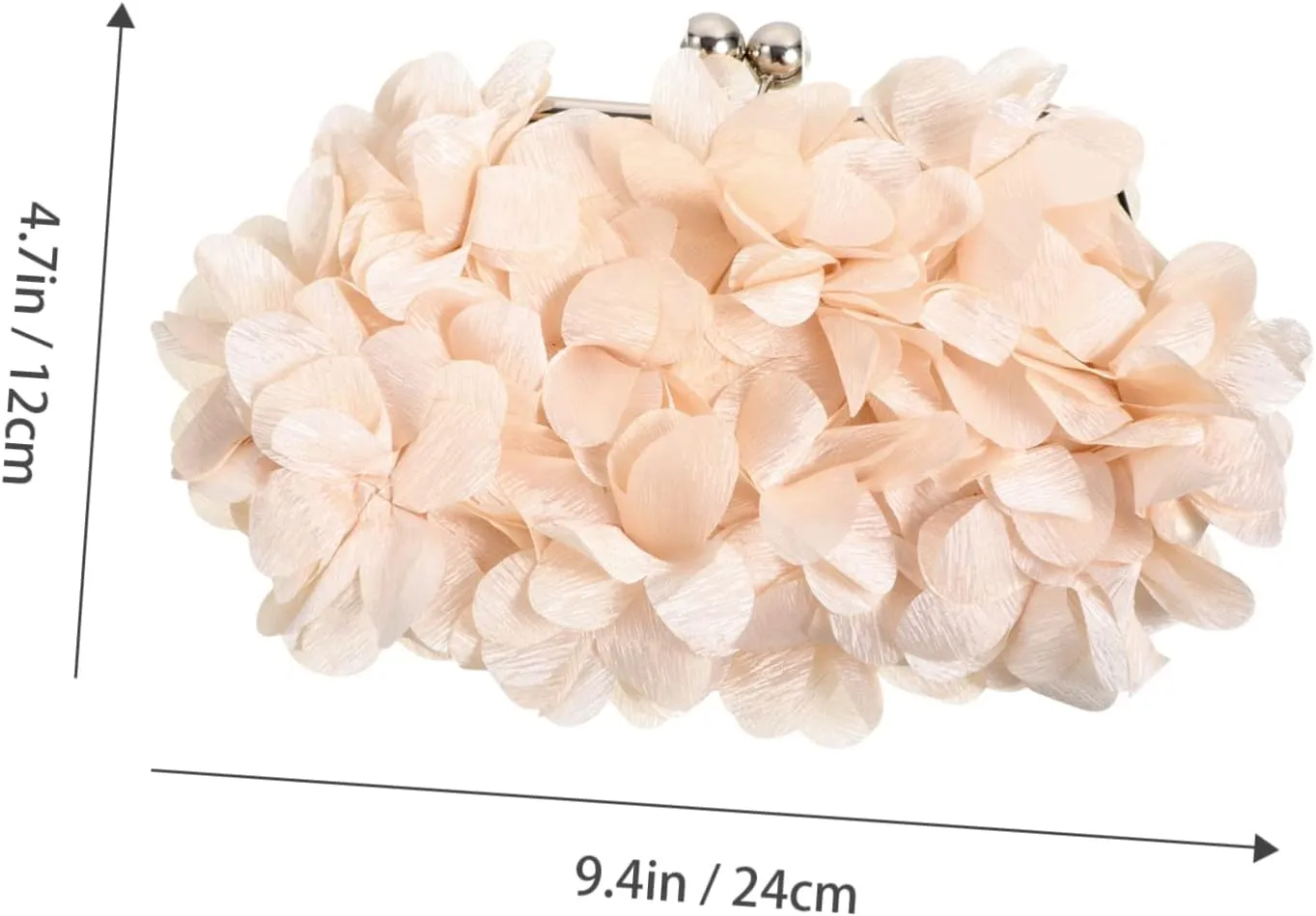 BESTYASH Flower Party Bag Cute Even Bachelorette Bags for Women Sparkly Messenger Navy Satin Wedding Trendy
