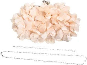 BESTYASH Flower Party Bag Cute Even Bachelorette Bags for Women Sparkly Messenger Navy Satin Wedding Trendy