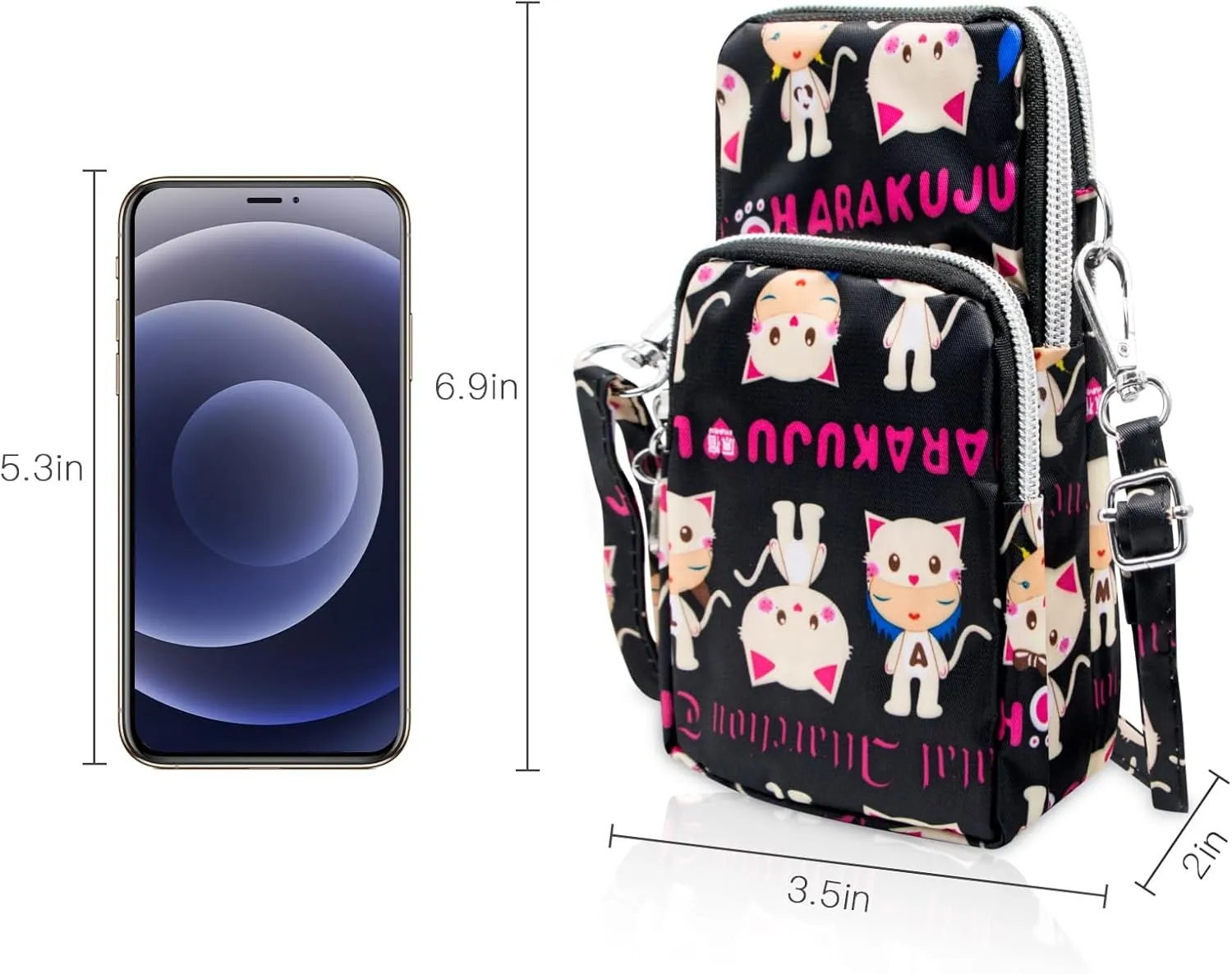 BIAOTIE Lightweight Small Crossbody bags Cell Phone Purses Travel Pouch Shoulder Bag for Women