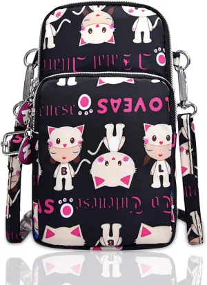 BIAOTIE Lightweight Small Crossbody bags Cell Phone Purses Travel Pouch Shoulder Bag for Women