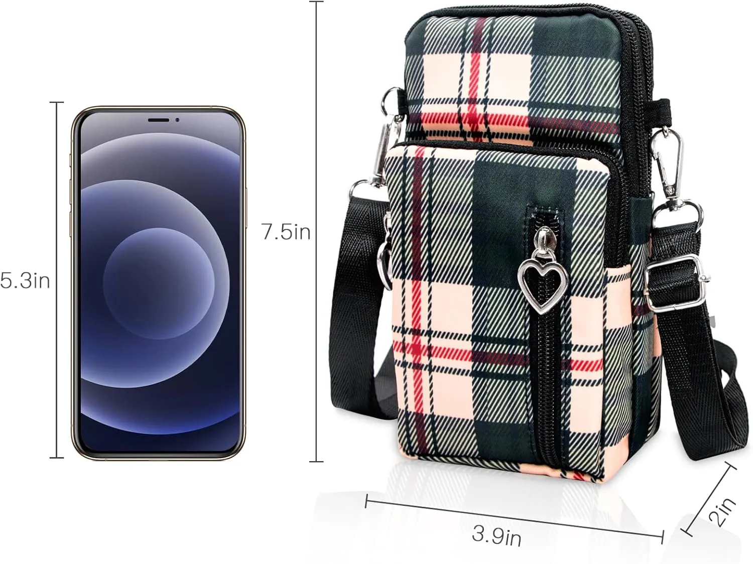 BIAOTIE Lightweight Small Crossbody bags Cell Phone Purses Travel Pouch Shoulder Bag for Women