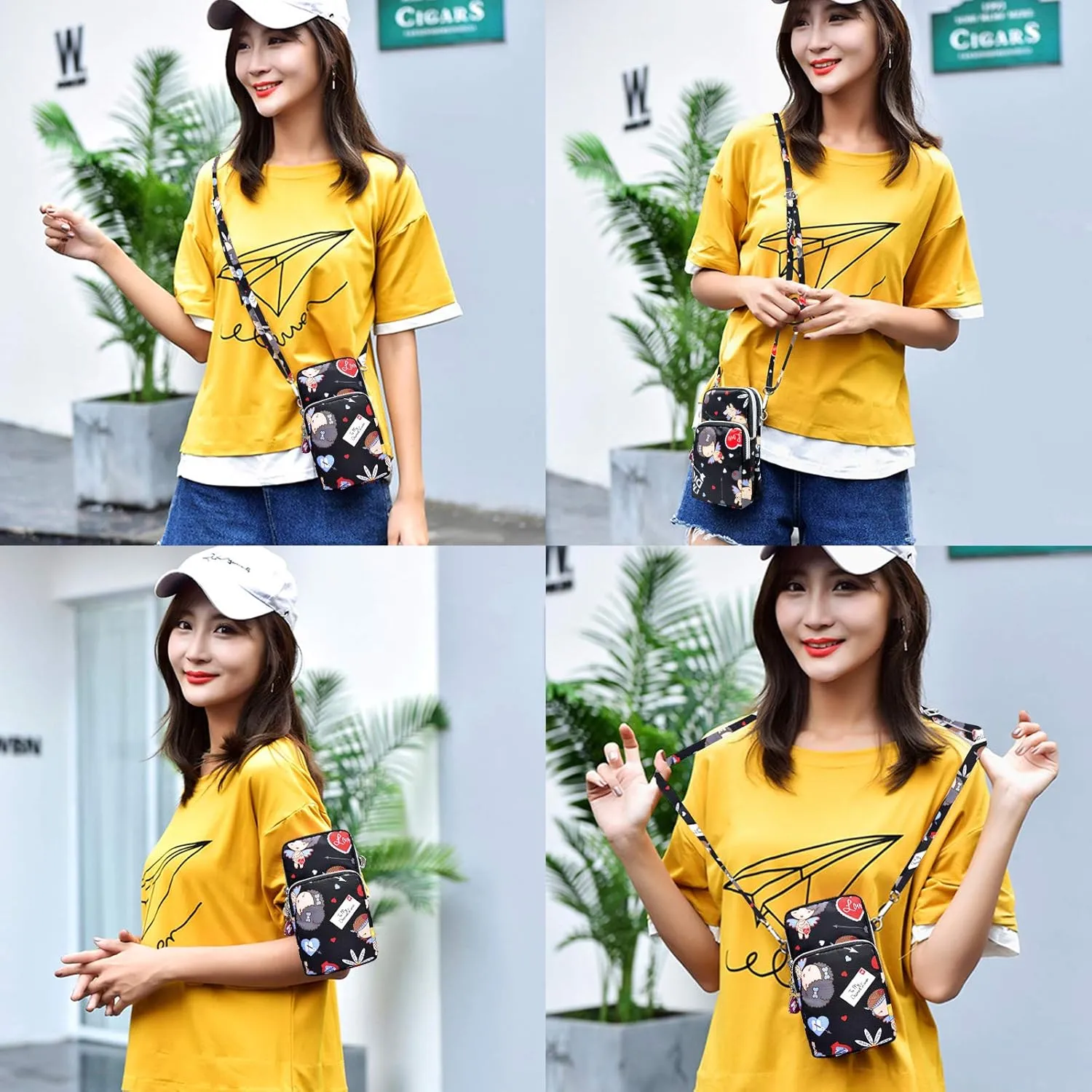 BIAOTIE Lightweight Small Crossbody bags Cell Phone Purses Travel Pouch Shoulder Bag for Women