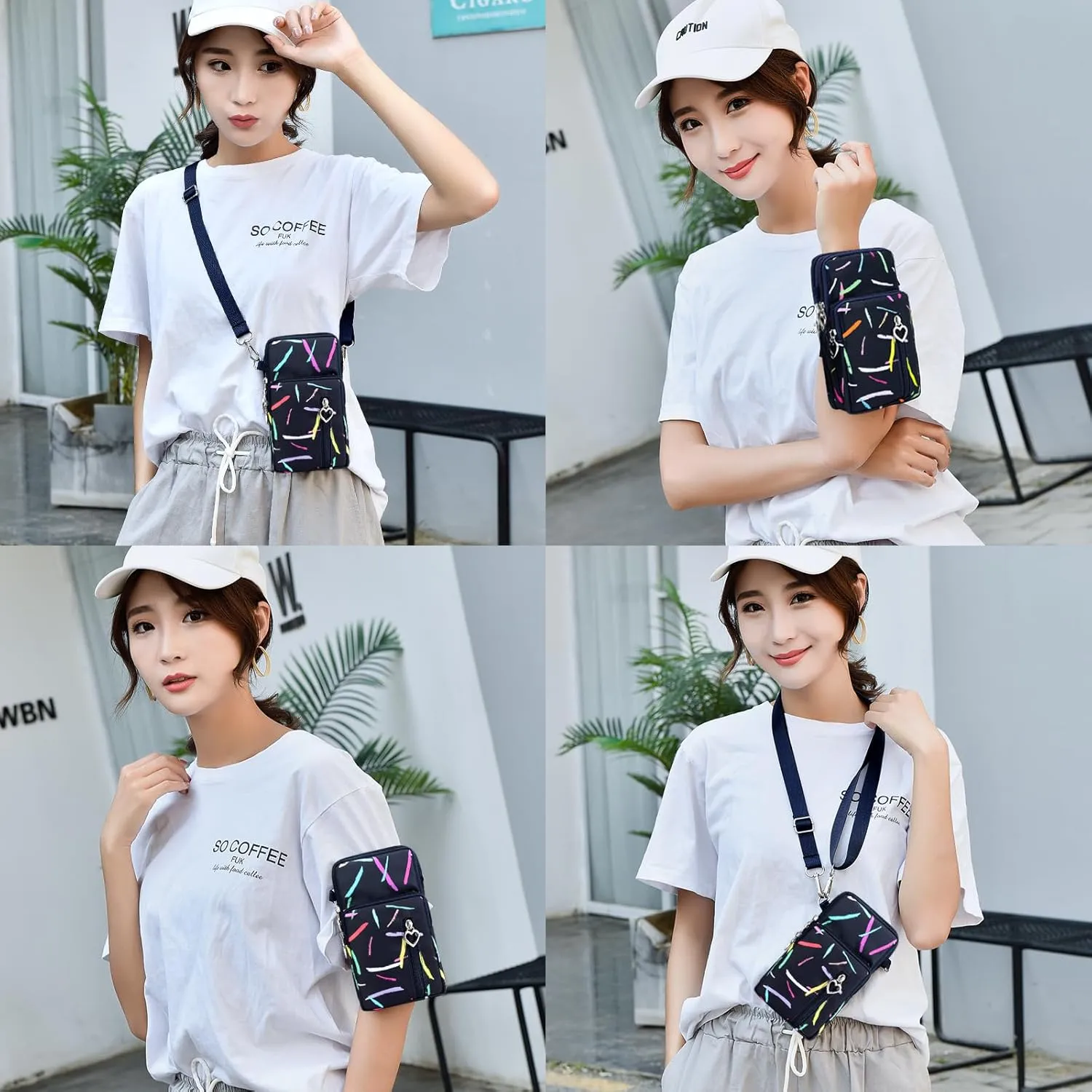 BIAOTIE Lightweight Small Crossbody bags Cell Phone Purses Travel Pouch Shoulder Bag for Women
