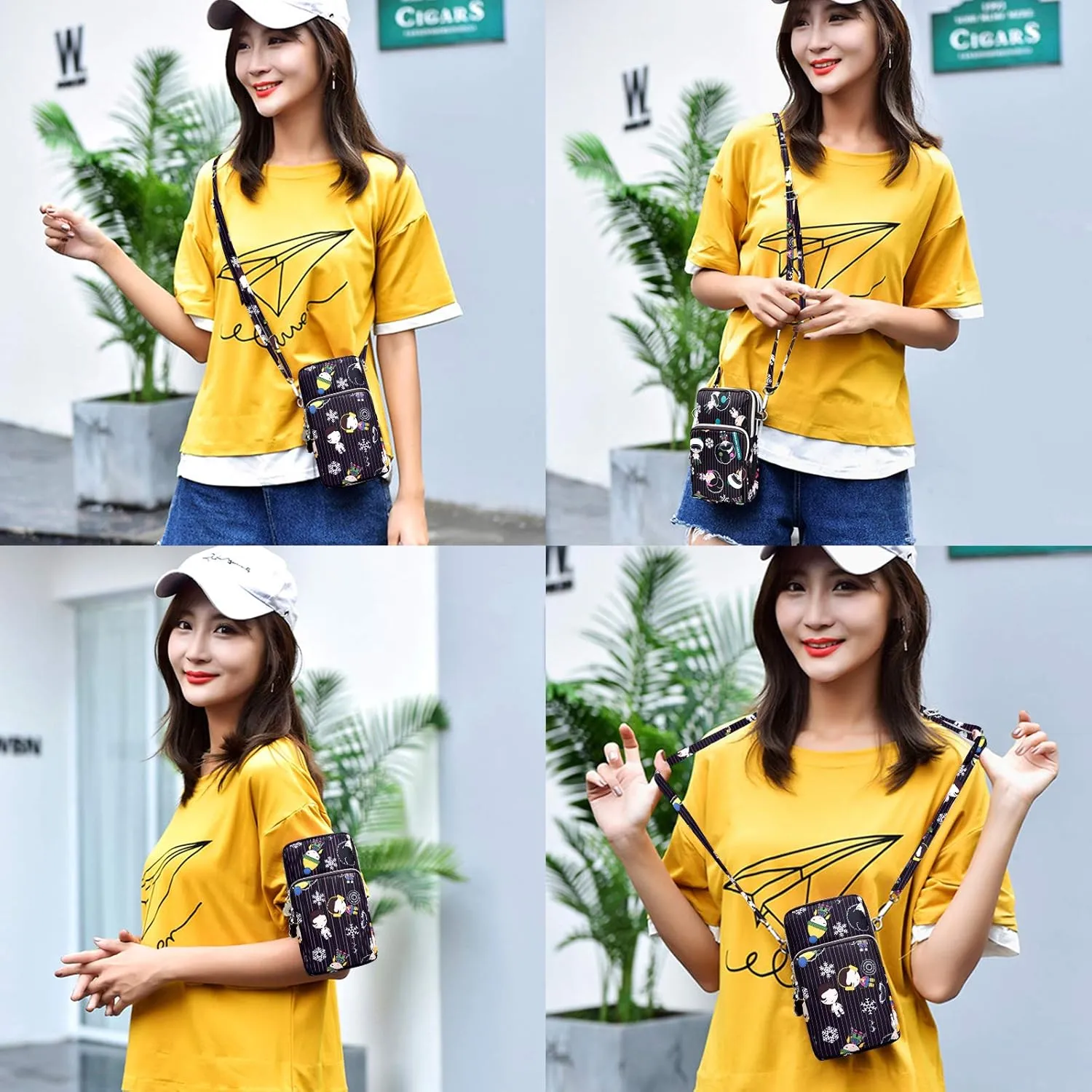 BIAOTIE Lightweight Small Crossbody bags Cell Phone Purses Travel Pouch Shoulder Bag for Women