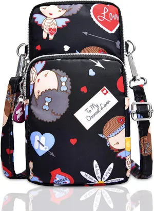 BIAOTIE Lightweight Small Crossbody bags Cell Phone Purses Travel Pouch Shoulder Bag for Women