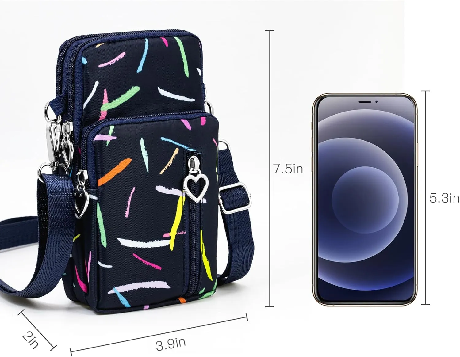 BIAOTIE Lightweight Small Crossbody bags Cell Phone Purses Travel Pouch Shoulder Bag for Women