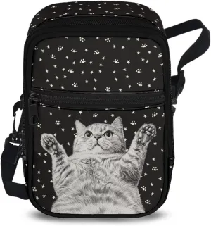 Canvas Crossbody Bags Multi Position Back Pack Waist Packs Cross Body Fanny Pack with Adjustable Strap Gifts