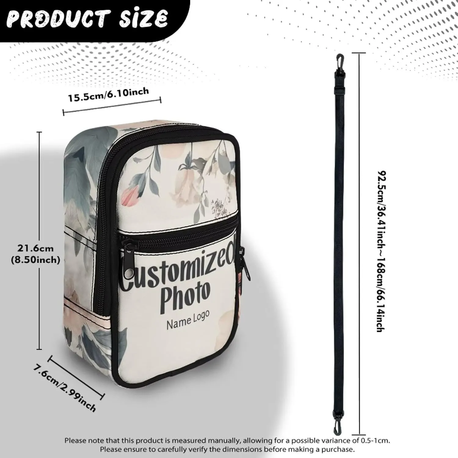 Canvas Crossbody Bags Multi Position Back Pack Waist Packs Cross Body Fanny Pack with Adjustable Strap Gifts