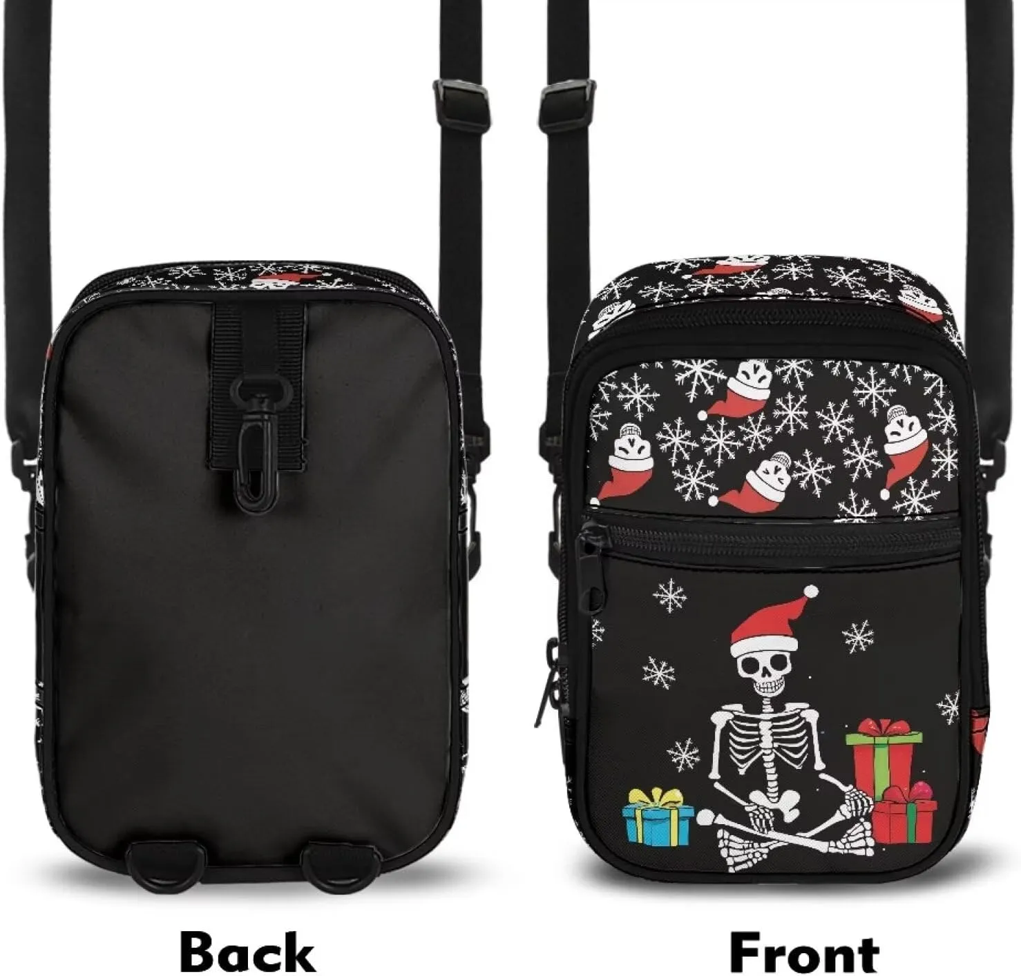 Canvas Crossbody Bags Multi Position Back Pack Waist Packs Cross Body Fanny Pack with Adjustable Strap Gifts
