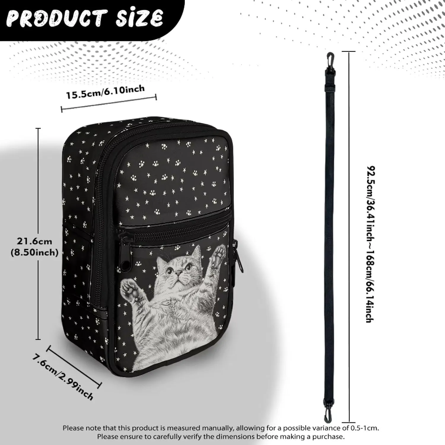 Canvas Crossbody Bags Multi Position Back Pack Waist Packs Cross Body Fanny Pack with Adjustable Strap Gifts