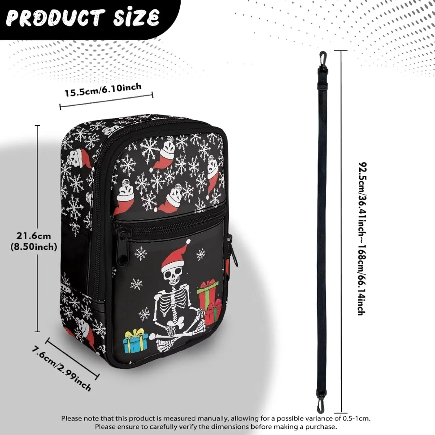 Canvas Crossbody Bags Multi Position Back Pack Waist Packs Cross Body Fanny Pack with Adjustable Strap Gifts