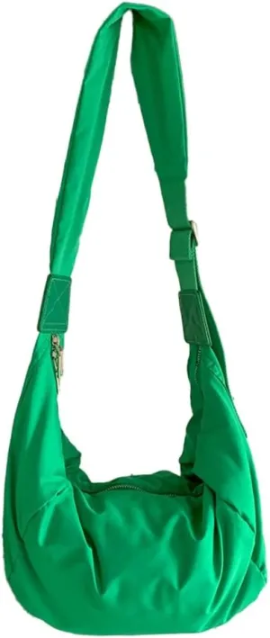 Canvas Hobo Crossbody Shoulder Tote Bag for Women Multi-pocket Casual Purse Messenger Bags Travel Work
