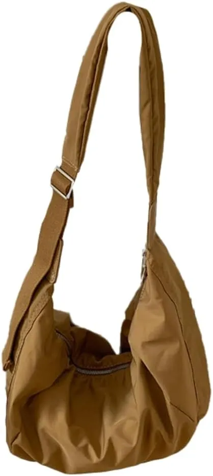 Canvas Hobo Crossbody Shoulder Tote Bag for Women Multi-pocket Casual Purse Messenger Bags Travel Work