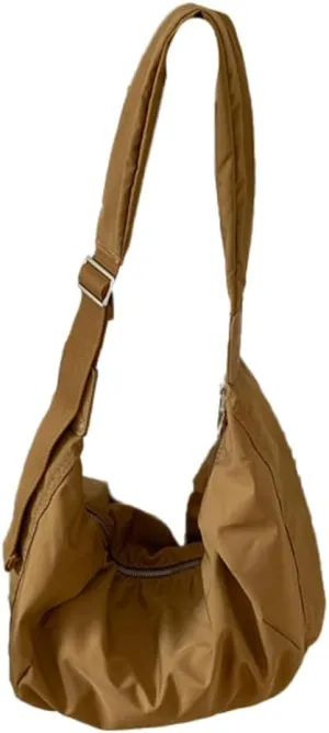Canvas Hobo Crossbody Shoulder Tote Bag for Women Multi-pocket Casual Purse Messenger Bags Travel Work