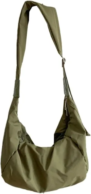 Canvas Hobo Crossbody Shoulder Tote Bag for Women Multi-pocket Casual Purse Messenger Bags Travel Work