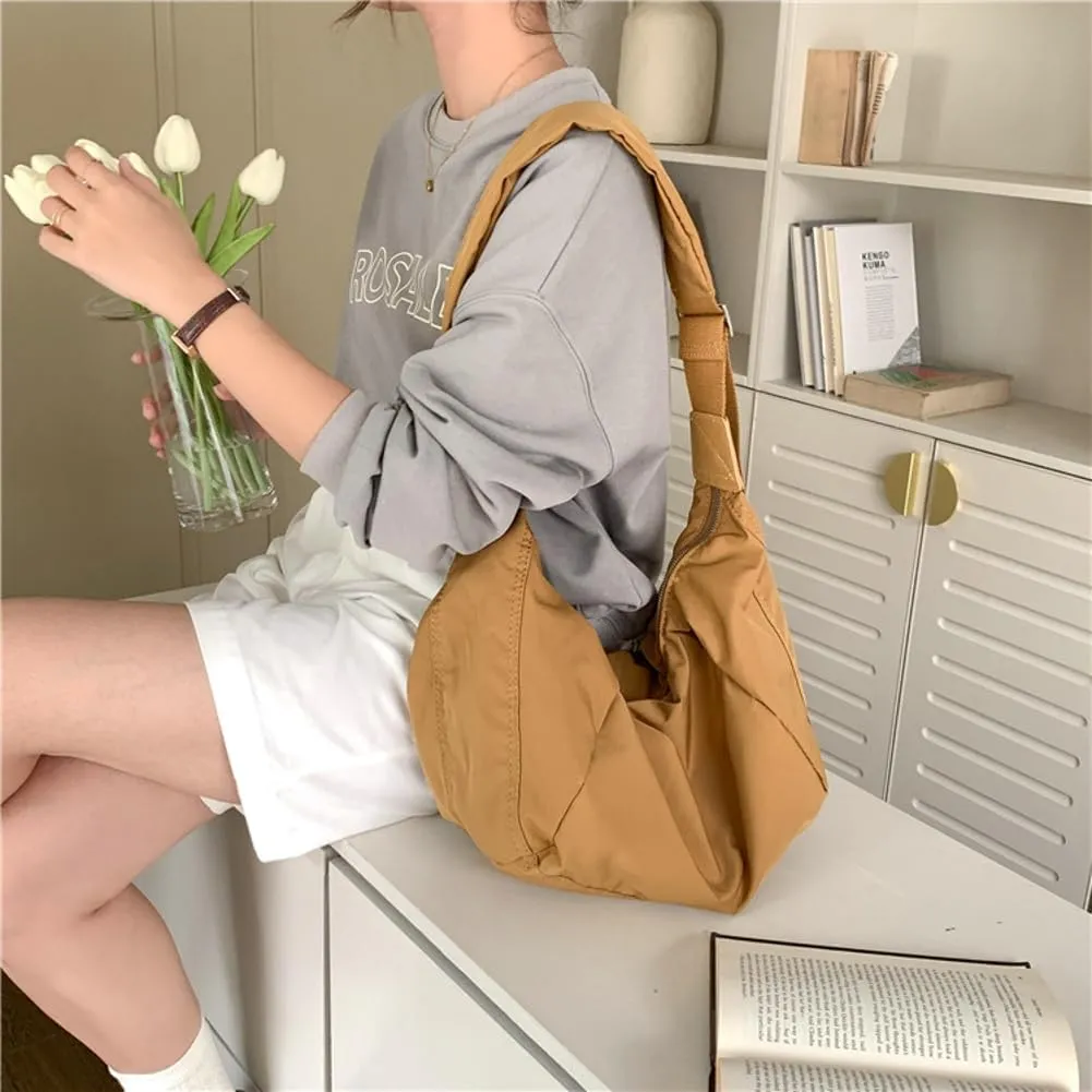 Canvas Hobo Crossbody Shoulder Tote Bag for Women Multi-pocket Casual Purse Messenger Bags Travel Work