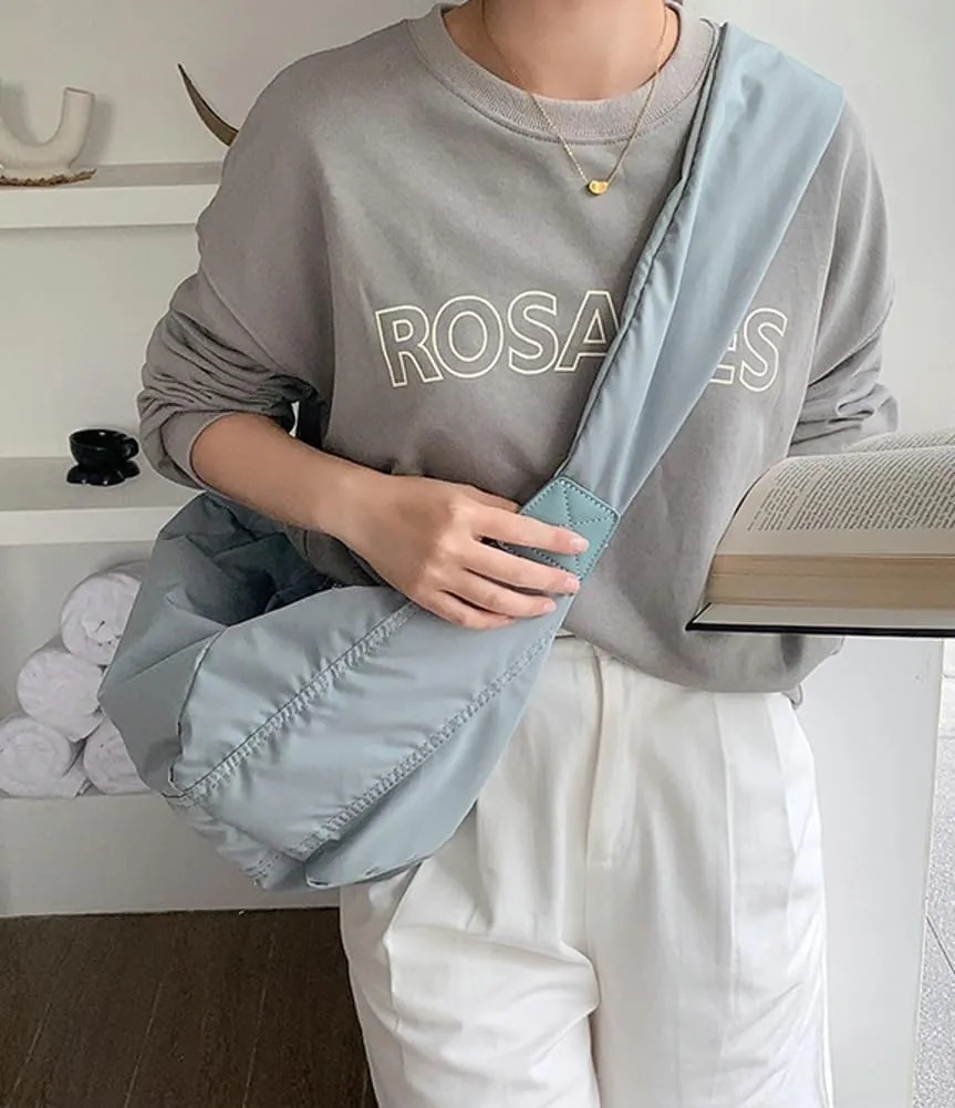 Canvas Hobo Crossbody Shoulder Tote Bag for Women Multi-pocket Casual Purse Messenger Bags Travel Work