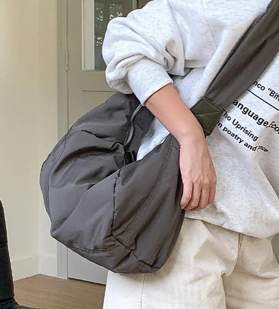 Canvas Hobo Crossbody Shoulder Tote Bag for Women Multi-pocket Casual Purse Messenger Bags Travel Work