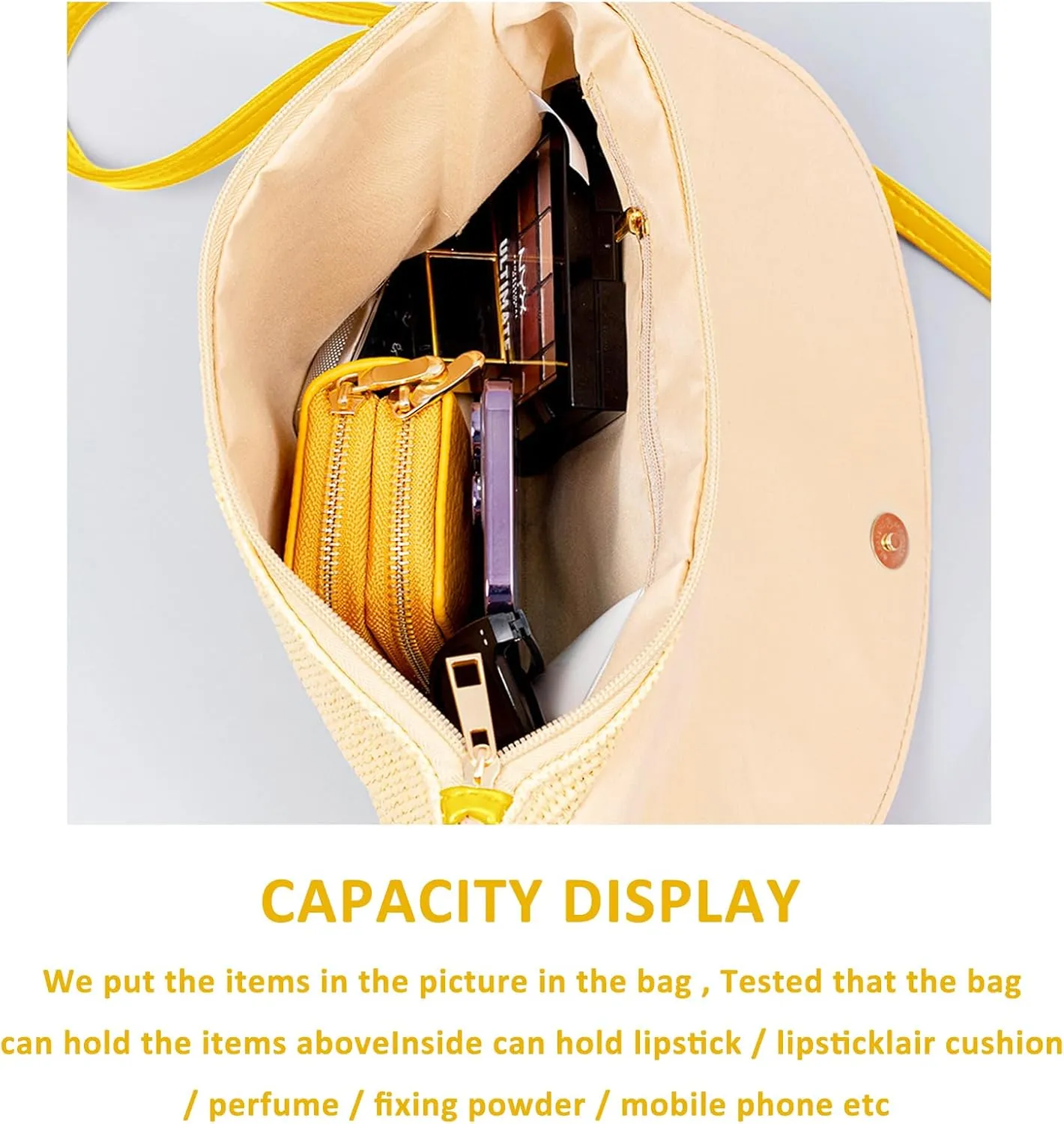 Clutch Purses for Women, Bohemian Handmade Straw Bag, Flip-up leather Crossbody Bags, Woven Envelope Package