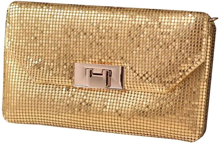 Clutch Purses for Women Formal Evening bag Metallic Handbag Party Bag for Cocktail Party Wedding