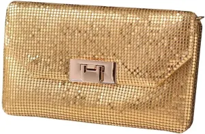 Clutch Purses for Women Formal Evening bag Metallic Handbag Party Bag for Cocktail Party Wedding