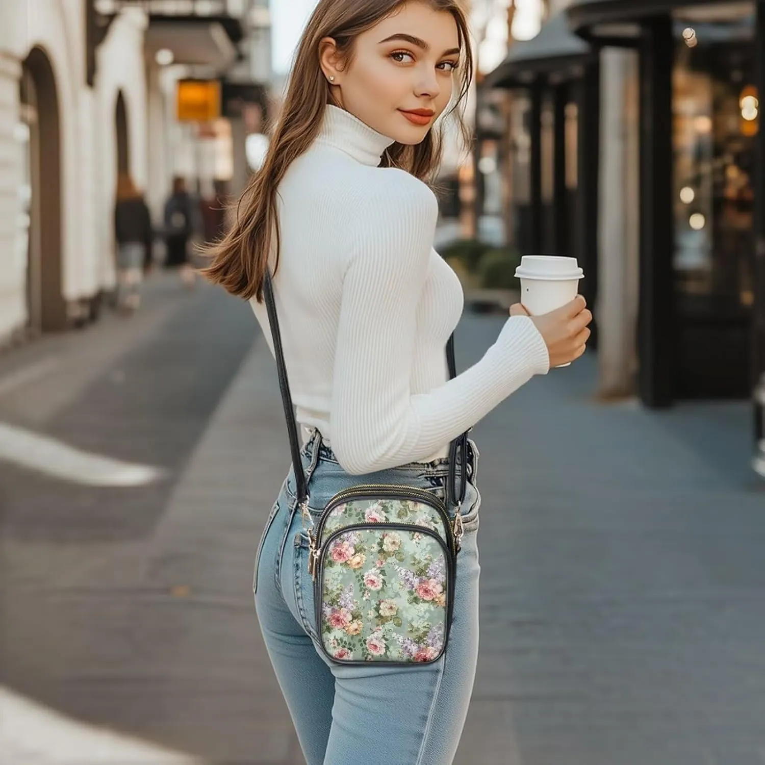 Coldinair Cross Body Purses Handbags Multi Pockets Cell Phone Purse for Women Ladies Small Crossbody Shoulder Bags