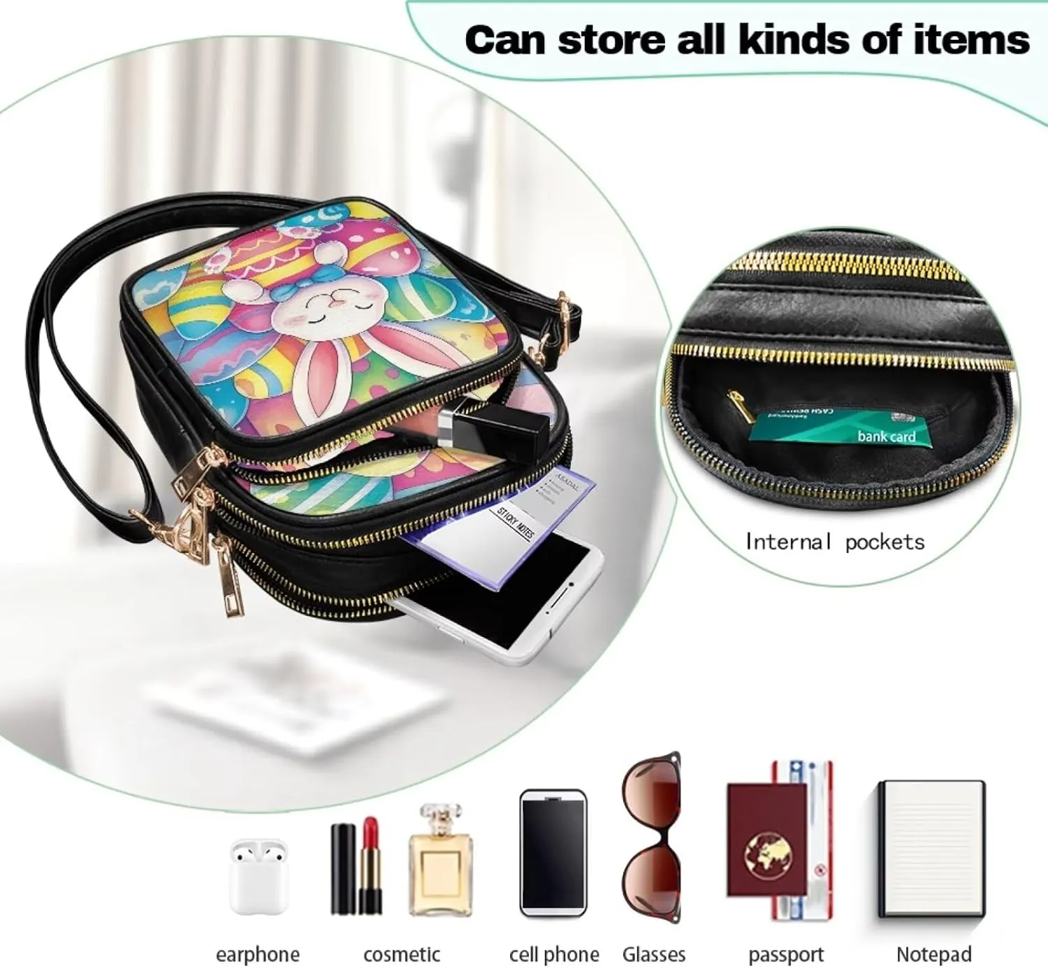 Coldinair Crossbody Shoulder Bags for Women Ladies Leather Crossbody Purse Small Sling Bag Handbags Clutch Purse