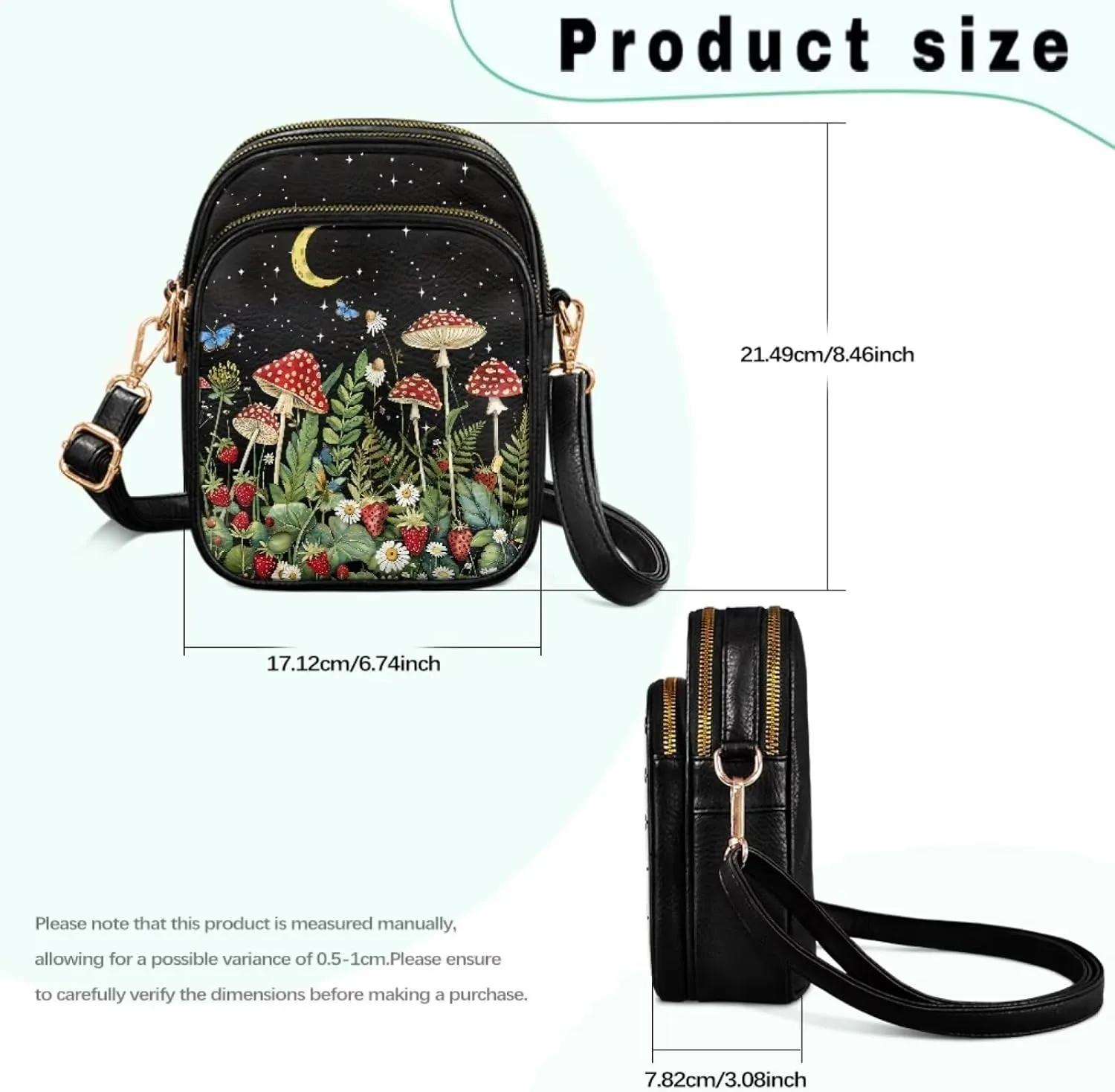 Coldinair Crossbody Shoulder Bags for Women Ladies Leather Crossbody Purse Small Sling Bag Handbags Clutch Purse