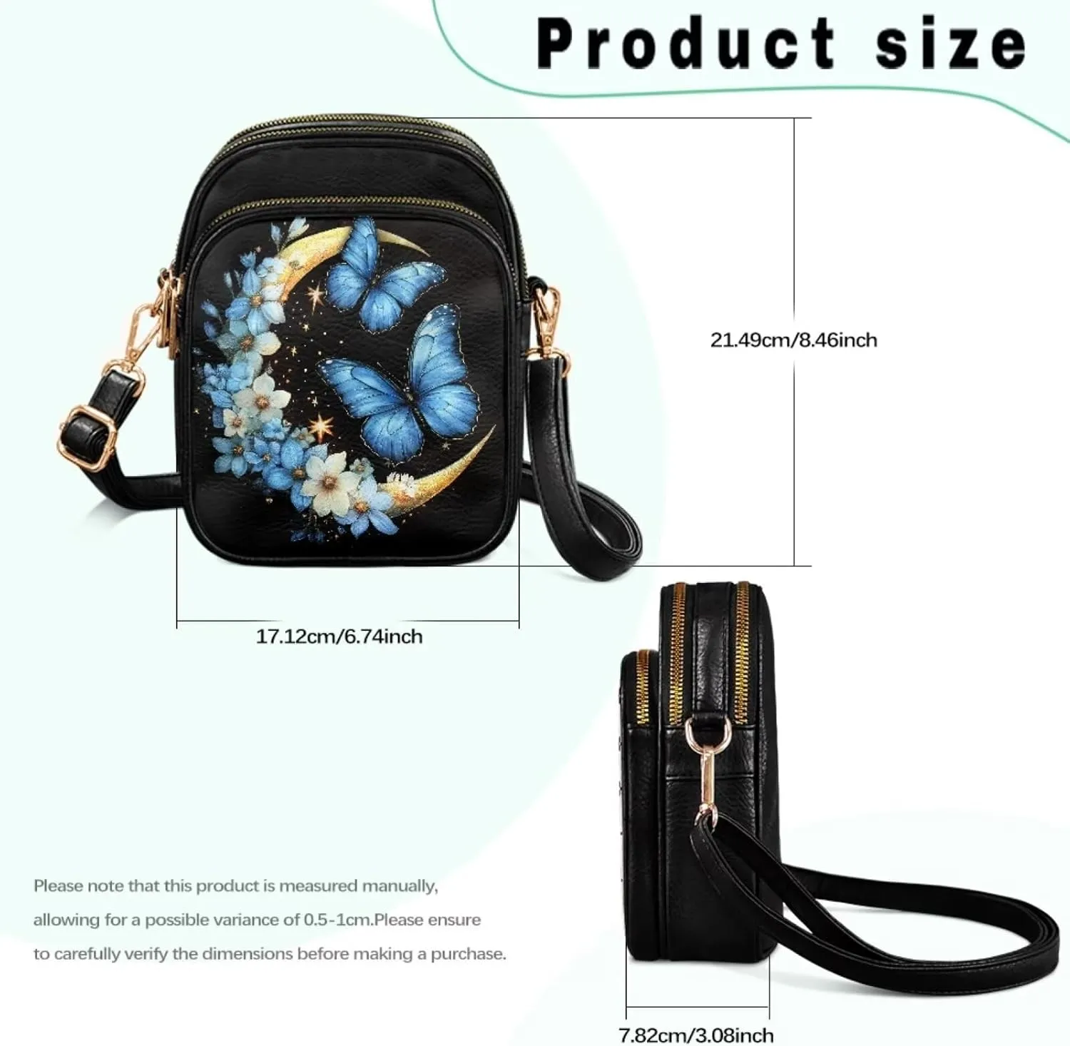 Coldinair Crossbody Shoulder Bags for Women Ladies Leather Crossbody Purse Small Sling Bag Handbags Clutch Purse