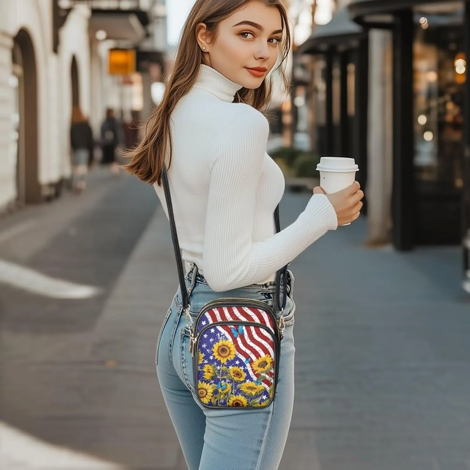 Coldinair Crossbody Shoulder Bags for Women Ladies Leather Crossbody Purse Small Sling Bag Handbags Clutch Purse