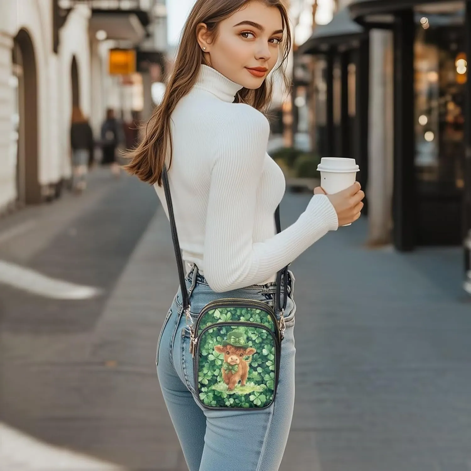 Coldinair Crossbody Shoulder Bags for Women Ladies Leather Crossbody Purse Small Sling Bag Handbags Clutch Purse