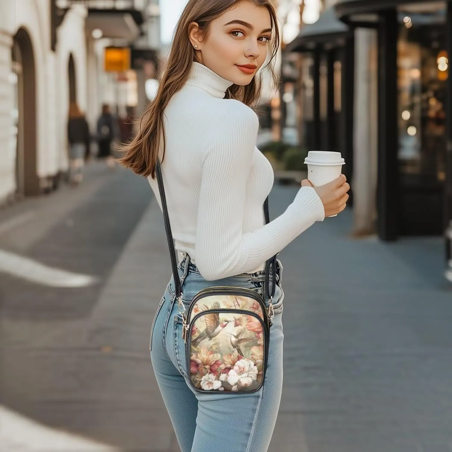 Coldinair Crossbody Shoulder Bags for Women Ladies Leather Crossbody Purse Small Sling Bag Handbags Clutch Purse