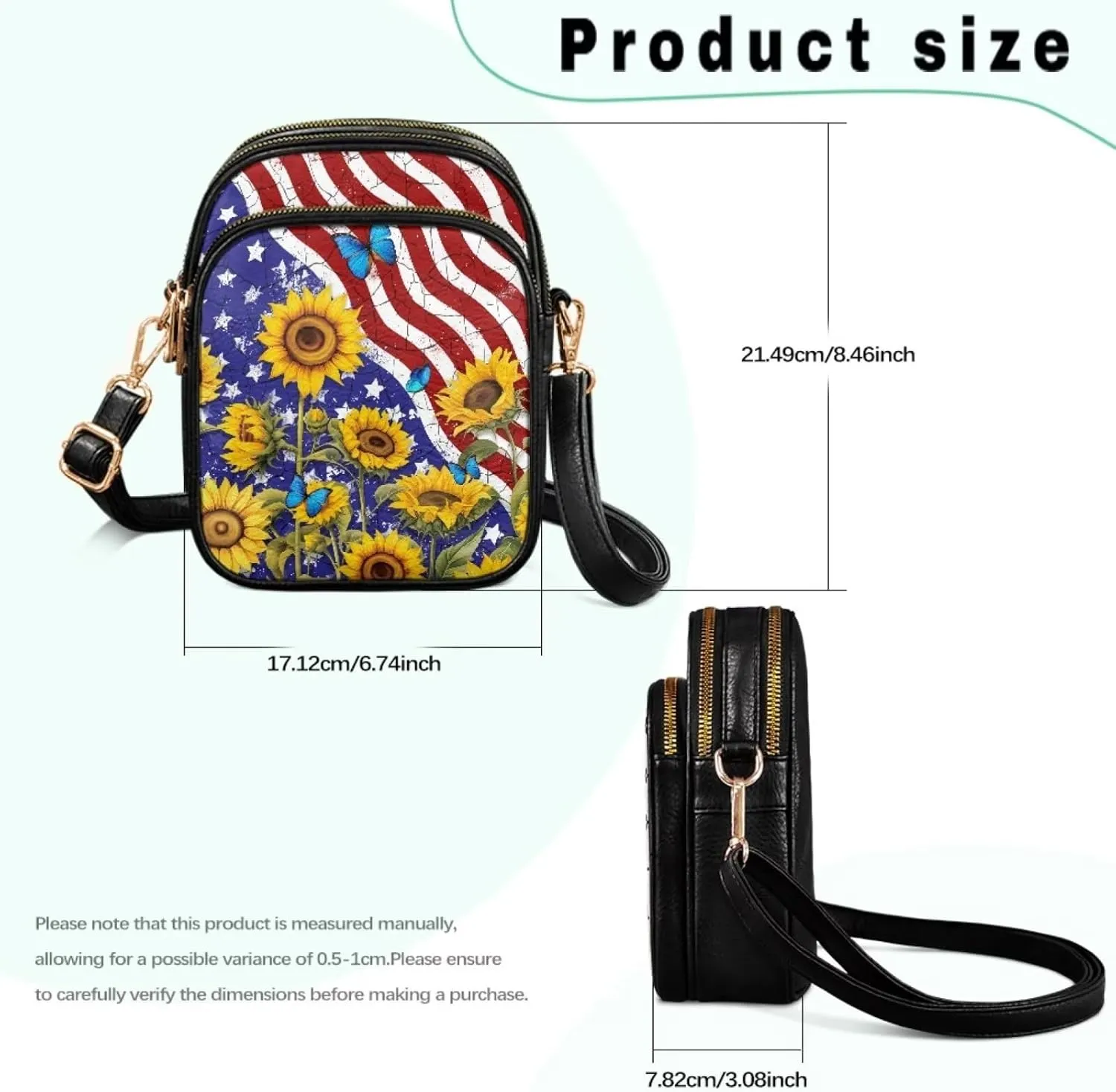 Coldinair Crossbody Shoulder Bags for Women Ladies Leather Crossbody Purse Small Sling Bag Handbags Clutch Purse