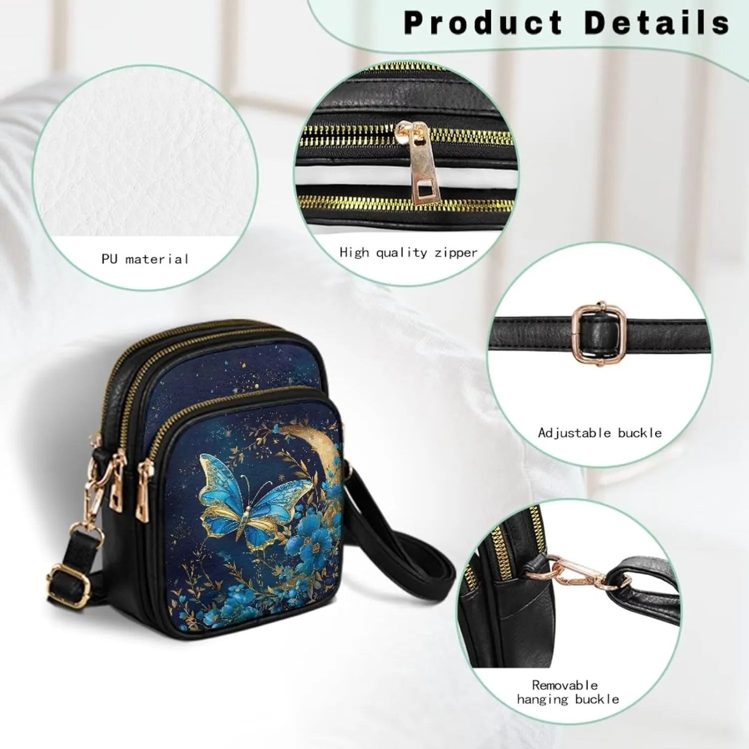 Coldinair Small Crossbody Bags Shoulder Handbag for Women Lightweight Crossbody Purses for Everyday & Travel