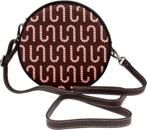 Crossbody Shoulder Bags for Women Small Round Satchel Handbags Purse