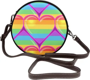 Crossbody Shoulder Bags for Women Small Round Satchel Handbags Purse