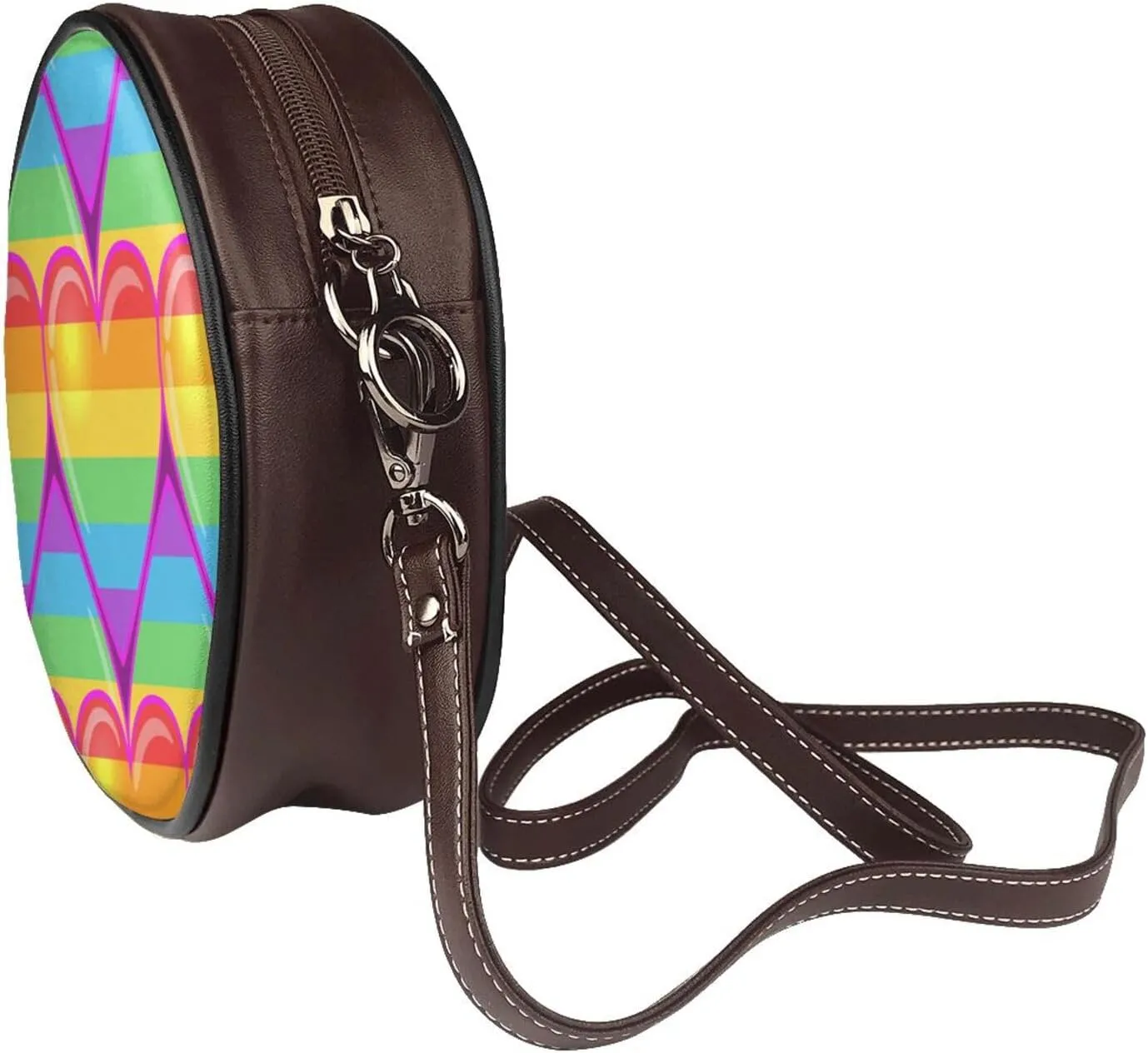 Crossbody Shoulder Bags for Women Small Round Satchel Handbags Purse