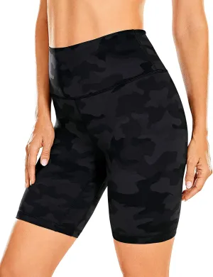 CRZ YOGA Women's Naked Feeling Biker Shorts - 8 Inches High Waisted Yoga Workout Gym Running Spandex