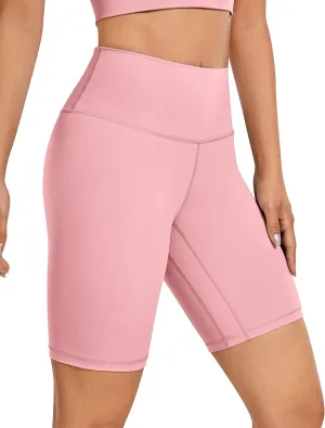 CRZ YOGA Women's Naked Feeling Biker Shorts - 8 Inches High Waisted Yoga Workout Gym Running Spandex
