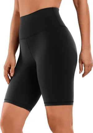 CRZ YOGA Women's Naked Feeling Biker Shorts - 8 Inches High Waisted Yoga Workout Gym Running Spandex