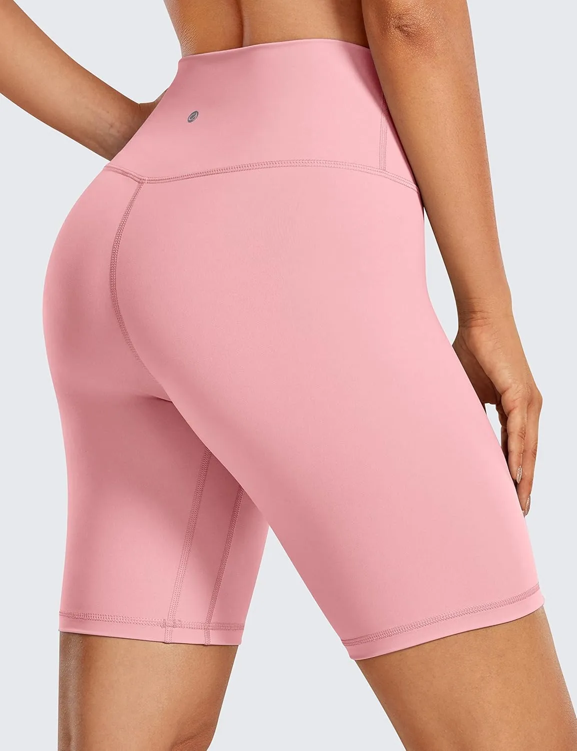 CRZ YOGA Women's Naked Feeling Biker Shorts - 8 Inches High Waisted Yoga Workout Gym Running Spandex