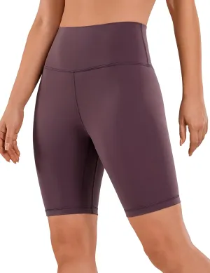 CRZ YOGA Women's Naked Feeling Biker Shorts - 8 Inches High Waisted Yoga Workout Gym Running Spandex