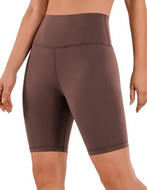 CRZ YOGA Women's Naked Feeling Biker Shorts - 8 Inches High Waisted Yoga Workout Gym Running Spandex