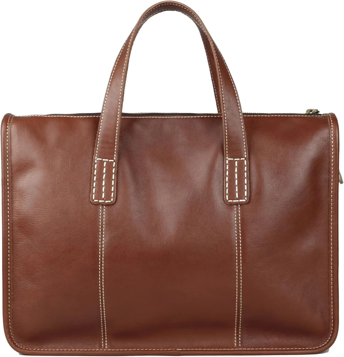 CSCDD Men's Casual Tote Messenger Bag Briefcase Leather Bag Men for 13.3 Inch Laptop