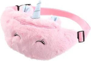 Cute Unicorn Cartoon Chest Bag Plush Boys and Girls Waist Bag Fashionable Boys and Girls Pouch for Snacks Cellphones Keys